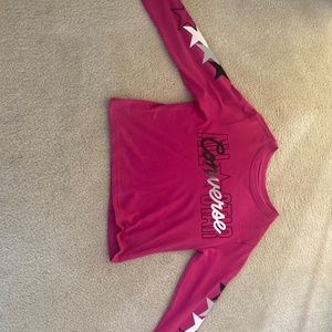 Pink converse shirt